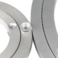 Aluminiumlegierung Marmor Massivholz Runder Tisch Glastisch Runder Drehbarer Esstisch Lazy Susan Tisch Drehplatte mit Kugellager