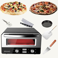 Four à pizza en acier inoxydable, four à pizza d'intérieur, four à pizza électrique pour usage domestique