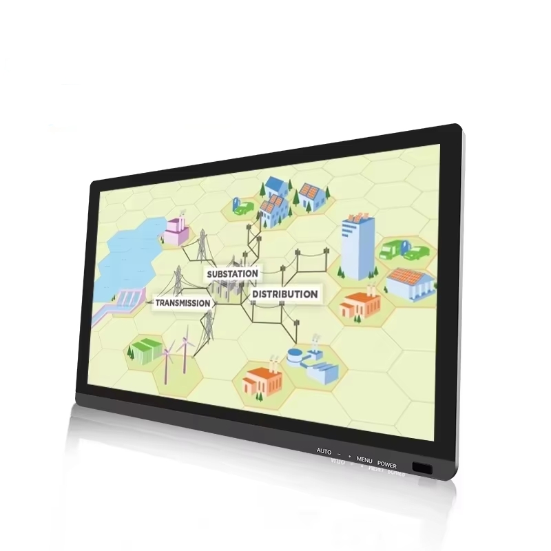 IP65 Industrial Display 21.5 Inch Black Waterproof LED Wall Mount TFT Touchscreen/New Industrial Grade LCD Monitor