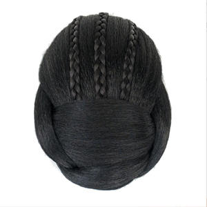 Chignons synthétiques en forme <span class=keywords><strong>de</strong></span> beignets pour femmes et filles, avec élastiques pour <span class=keywords><strong>chignon</strong></span> et <span class=keywords><strong>queue</strong></span> <span class=keywords><strong>de</strong></span> <span class=keywords><strong>cheval</strong></span> - Product Image 2