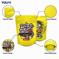 Sachets Mylar personnalisés imprimés 3,5g, finition mate, pour chewing-gum, emballage plastique anti-odeur, pochette refermable à fermeture éclair pour snacks et noix