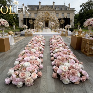 Boule florale en soie verte <span class=keywords><strong>laurier</strong></span> OLER, centre de table ultra dense - Product Image 1