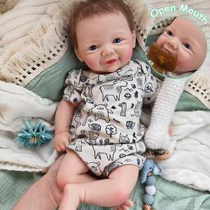Poupée Bébé en Silicone Corps Entier Personnalisée par le Fabricant, Lavable, Réaliste, 43cm, Vivienne <span class=keywords><strong>Reborn</strong></span> avec Cheveux, Articles de Collection - Product Image 1