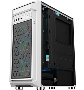 高品质游戏电脑外壳白色高端桌面中央处理器电脑机箱 - Product Image 3