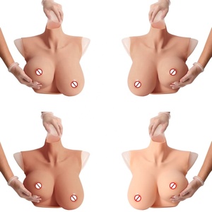 Formes Mammaires En Silicone Réalistes - Coupe B-G - Col Rond - Pour Mastectomie, Travestis, Transgenre - Tons Chair