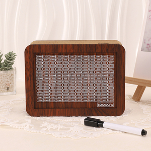 KOUZIO Boîte à monnaie en bois écologique à assembler, format Euro, portable, taille personnalisable, pour l'épargne et le rangement, modèle cochon <span class=keywords><strong>d</strong></span>'épargne, vente chaude - Product Image 1