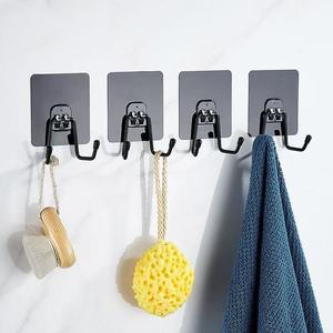 Gancho adhesivo de acero inoxidable, capacidad de carga de 3-5kg, para dormitorio, baño, cocina, sala de estar, organización de almacenamiento - Product Image 2