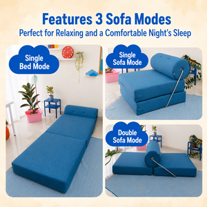 E Z <b>Bed</b> Switch 3 in 1 Foldable <b>Sofa</b> <b>Bed</b> combines modern comfort and flexible design with high density foam for daily living - Product Image 2