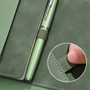 Custom Logo High-End A5 Pocket Books Leather <b>Notebook</b> <b>Set</b> Includes Pen Office Supplies Graduation Diary-for Gift <b>Sets</b> - Product Image 6