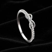 Bijoux fins, bague en argent sterling 925 avec pavé de zirconiums cubiques, pour femmes, romantique, délicate, vente en gros, lot mixte, fournisseur