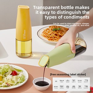 Bouteille distributrice d'huile d'olive, <span class=keywords><strong>de</strong></span> <span class=keywords><strong>vinaigre</strong></span> ou <span class=keywords><strong>de</strong></span> sauce soja en verre transparent <span class=keywords><strong>de</strong></span> 500 ml, anti-fuite, avec couvercle, pour <span class=keywords><strong>cuisine</strong></span> moderne - Product Image 4