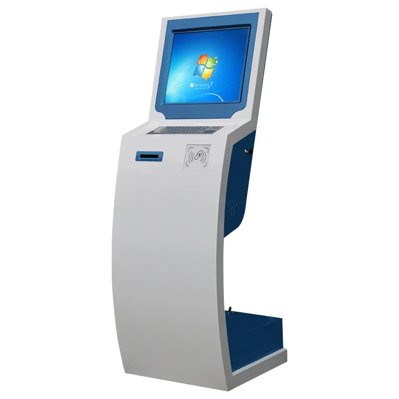 बहु समारोह 19 "टच स्क्रीन क्वेरी स्वयं सेवा मशीन बैंक एटीएम मशीन आत्म चेकआउट भुगतान टर्मिनल कियोस्क