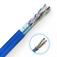 Cable de Red UTP CCA de Cobre Puro Cat6 4pr 23Awg Cat6A, Pasa la Prueba de 250mhz/500mhz, para Edificios Inteligentes