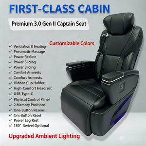 Sedile Auto in Pelle di Lusso Personalizzato 2026 con Logo OEM per Maybach VIP Van Vito W447 <span class=keywords><strong>Sprinter</strong></span> Toyota, Girevole a 360 Gradi - Product Image 2