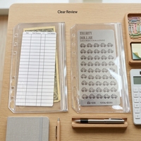 Pochette porte-documents extensible en PVC A5 A6 A7 pré-perforée pour l'organisation de documents et l'encaissement de fonds, vente en gros