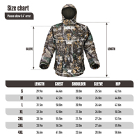 Chaqueta de caza con forro polar táctico impermeable con capucha abrigo al aire libre silencioso ciervo caza Parka Upland Camo chaquetas de caza