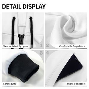 Sudadera con Capucha de las Islas Marquesas, Diseño Degradado con Tatuaje Marquesino, Sudadera de Manga Larga para Hombre, Estilo Casual, Ropa con Cierre al por Mayor - Product Image 5