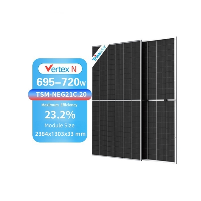 N-Type Topcon Trina High Performance Bifacial Module 695w 700w 705w 710w 715w 720w Solar Panel