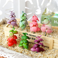 Plantes succulentes artificielles, lotus en forme de haricot, plantes tropicales, accessoires de décoration DIY pour la maison, fleurs murales