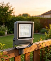 Reflector LED para Estadio de 150W, Alta Luminosidad 3000K/4000K/6500K, Cuerpo de Aluminio, IP65, Alimentación CA, Montaje en Pared, Control Remoto, Garantía de 5 Años