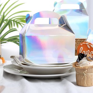 Caja de pared con diseño de montaña holográfica arcoíris, para refrigerios infantiles, dulces, juguetes, se puede personalizar según las necesidades - Product Image 6