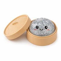 Jouet souple personnalisé en forme de boulette avec visage amusant, en TPR, à remontée lente, anti-stress, assortiment aléatoire, pour cadeaux de fête, vente en gros