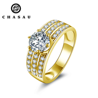 100% echte 10 Karat Solid Gold Band breite Haupt diamant Runde 1CT 6,5mm D Farbe Moissan ite Verlobung ringe für den Menschen