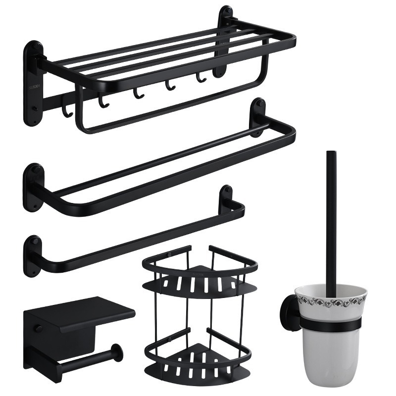 Stainless steel bathroom accessories set