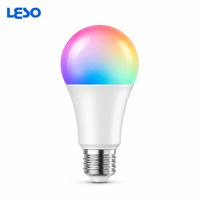 Ampoule LED Intelligente Premium WiFi BLE 2.4G Triple Mode RGB CCT 9W 800lm E26 2700K-6500K Contrôle Vocal et Gradation via l'Application Surplife pour Éclairage Domestique