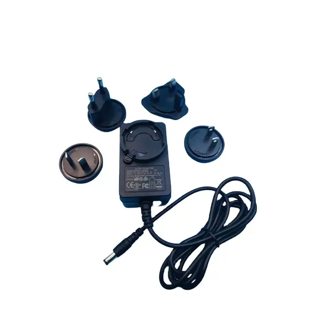 12V3A DC Power Supply With Removable Plug Adapter UL CE GS UKCA RCM Listed