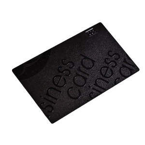 Tarjeta de Visita NFC RFID de Metal Negro Mate y Oro Rosa, Personalizada, Impresa en Pantalla, Doble Cara, Duradera y Ecológica - Product Image 1