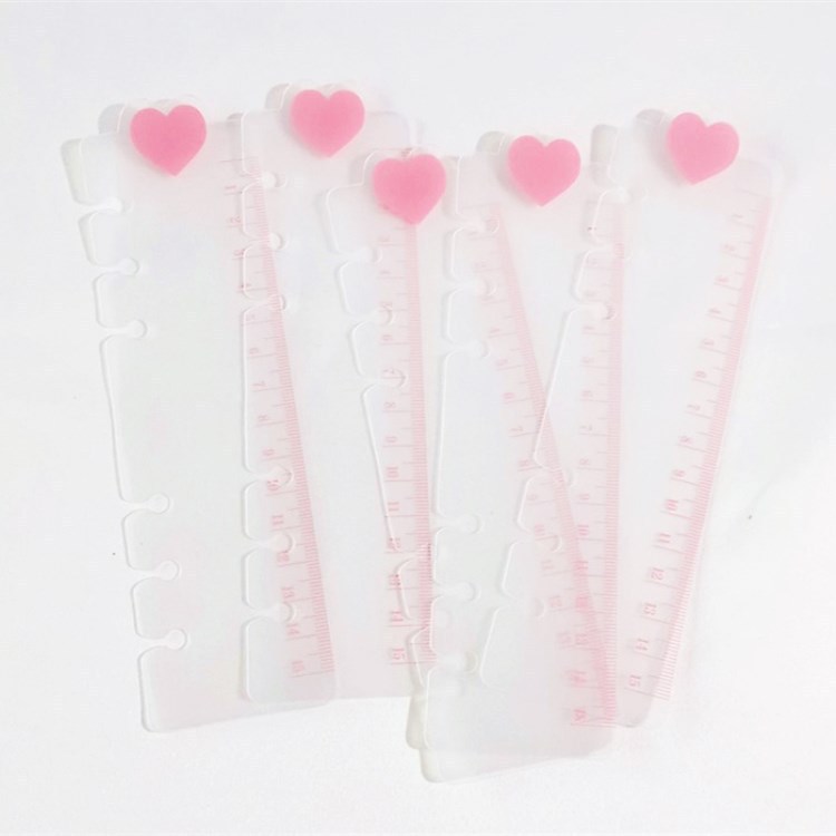 A6/A5 набор ручного тента с шестью отверстиями линейка полупрозрачная матовая пластиковая защитная линейка из ПП перегородки линейка с листьями