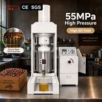 Automatische schroefoliepersmachine voor cacaobonen tot cacaoboter, 30kg chocolademachine.