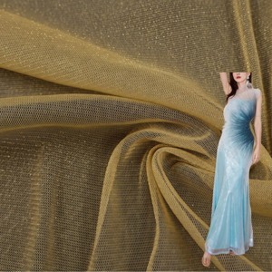 Ademend En Lichtgewicht 90% Nylon + 10% Mesh Netstof Met Lovertjes Voor Avondjurken En Jurken Met Lovertjes Van Tule - Product Image 1