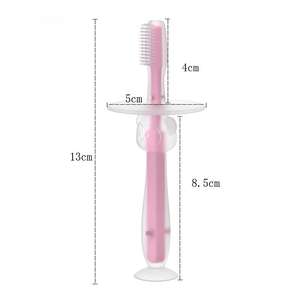 Hot Selling <span class=keywords><strong>Baby</strong></span> Toothbrush Soft Infantil Criança Treinamento Massageando Oral Care Toothbrush Food Grade Silicone Dentição Brinquedos - Product Image 5