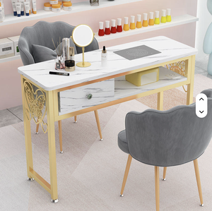 Prix direct usine, Meubles de salon : Tables de manucure en bois et métal, Tables de beauté, Coiffeuses et Tables à ongles disponibles - Product Image 2