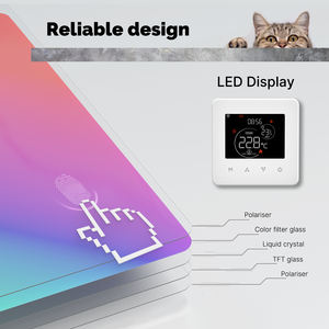 Tuya <span class=keywords><strong>Wifi</strong></span> intelligent programmable numérique chauffage/refroidissement basse tension Thermostat ambiant régulateur de température - Product Image 6