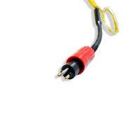 Câble à double gaine torsadé en cuivre 23 AWG, gainé PE PUR, neutrement flottant, pour drone sous-marin, connecteur 2 broches