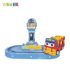 Macchina da gioco elettronica per bambini a gettoni, con auto a dondolo 3D in fibra di vetro per interni - Product Image 3