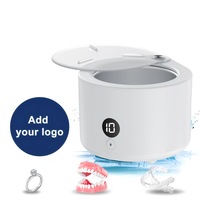Nouveau 45KHZ ultrasons nettoyage bijoux montre lavage dentaire fausses dents aligneur retenue bouche garde ultrasons prothèse dentaire nettoyant