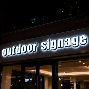 Frontlit & Backlit Led Logo Sign Customized Outdoor Advertising Acrylic 3D <b>Wall</b> <b>Letter</b> Sign for Business - Product Image 4