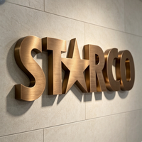 Letras y Números 3D Personalizados de Acero Inoxidable Sólido, Letreros Metálicos Resistentes a la Intemperie para Exteriores, para Edificios de Oficinas