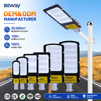 Lampadaires de Rue Économiques Alimentation CA Durable 20W 30W 50W 100W 150W 200W Noir Lampe de Rue de Jardin