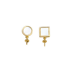 S925 Silver Leopard Head <b>Stud</b> <b>Earrings</b> for Women DIY Jewelry Accessories Empty Tray Personalized Pearl Accessories <b>Fashion</b> Style - Product Image 5