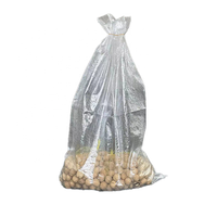 Échantillon gratuit transparent en gros 25kg 50kg 50lb clair Saco Poly plastique polypropylène tissé sacs nouveau sac de riz vide