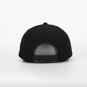 Custom Logo 6 Panel Golf <b>Hat</b> for Outdoor Sports Golf Club Cap With Laser Cut Hole Perforated Baseball Cap <b>Waterproof</b> Cap - Product Image 3