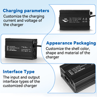 Chargeur de batterie Li-Ion Lifepo4 professionnel 60V2A 29.4V10A pour voiture, robot, drone et chariot de golf, haute efficacité