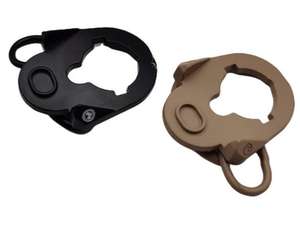 Adaptateur de sangle à double boucle en métal durable haute pression pour tir tactique, chasse et sécurité, avec rotules de fixation - Product Image 3