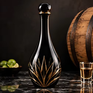 Botella <span class=keywords><strong>de</strong></span> Vino <span class=keywords><strong>de</strong></span> Cerámica Mate <span class=keywords><strong>de</strong></span> Lujo, 500 ml, Diseño <span class=keywords><strong>de</strong></span> <span class=keywords><strong>Agave</strong></span> Resistente a Altas Temperaturas, Forma Personalizada, <span class=keywords><strong>Licor</strong></span>, Fábrica OEM, Venta al Por Mayor - Product Image 4