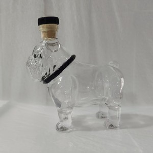 Làm bằng tay 450ml cao Borosilicate trong suốt Tinh thể thủy tinh Decanter chai sáng tạo Bulldog hình chai rượu vang - Product Image 3